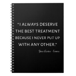 Emma by Jane Austen Quote II Notitieboek