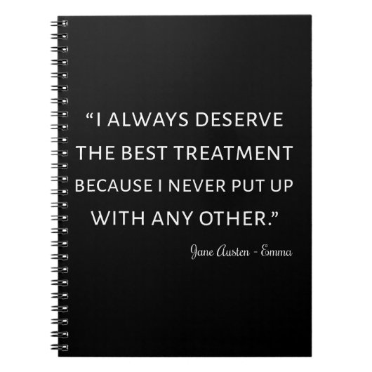 Emma by Jane Austen Quote II Notitieboek (Voorkant)