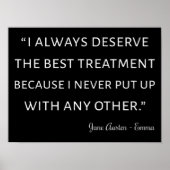 Emma by Jane Austen Quote II Poster (Voorkant)
