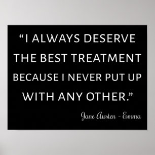 Emma by Jane Austen Quote II Poster