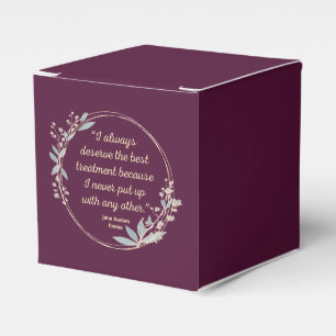 Emma by Jane Austen Quote II - Schuine stijl Bedankdoosjes