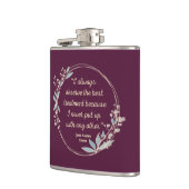 Emma by Jane Austen Quote II - Schuine stijl Heupfles (Links)