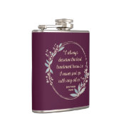 Emma by Jane Austen Quote II - Schuine stijl Heupfles (Rechts)