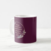 Emma by Jane Austen Quote II - Schuine stijl Koffiemok (Voorkant links)