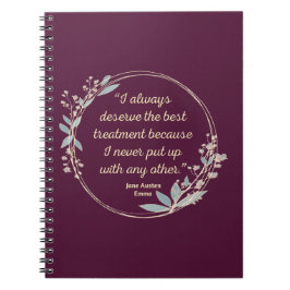 Emma by Jane Austen Quote II - Schuine stijl Notitieboek