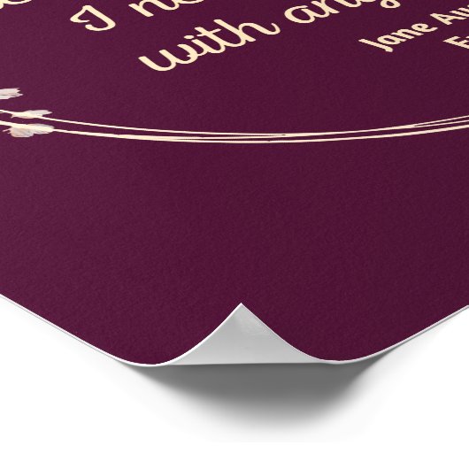 Emma by Jane Austen Quote II - Schuine stijl Poster (Hoek)