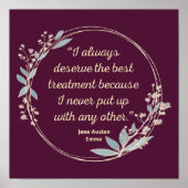 Emma by Jane Austen Quote II - Schuine stijl Poster (Voorkant)