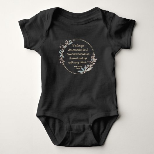 Emma by Jane Austen Quote II - Schuine stijl Romper (Voorkant)