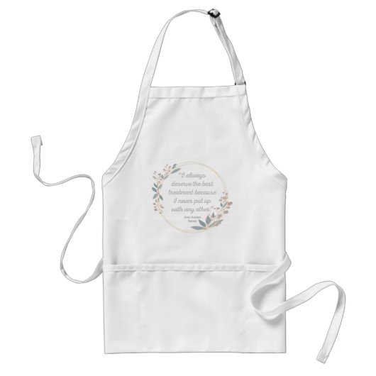 Emma by Jane Austen Quote II - Schuine stijl Standaard Schort (Voorkant)