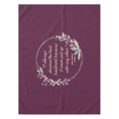 Emma by Jane Austen Quote II - Schuine stijl Tafelkleed (Voorkant)