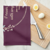 Emma by Jane Austen Quote II - Schuine stijl Theedoek (Quarter Fold)