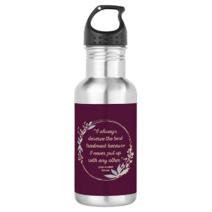 Emma by Jane Austen Quote II - Schuine stijl Waterfles