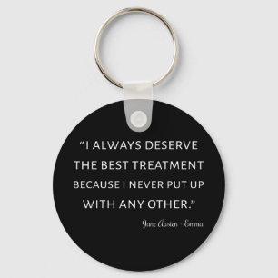 Emma by Jane Austen Quote II Sleutelhanger