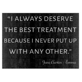 Emma by Jane Austen Quote II Snijplank