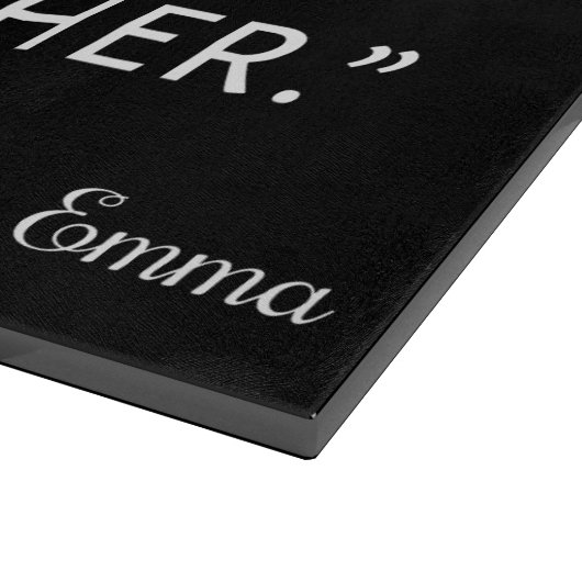 Emma by Jane Austen Quote II Snijplank (Hoek)