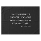 Emma by Jane Austen Quote II Tafelkleed (Voorkant (Horizontaal))