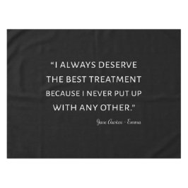 Emma by Jane Austen Quote II Tafelkleed