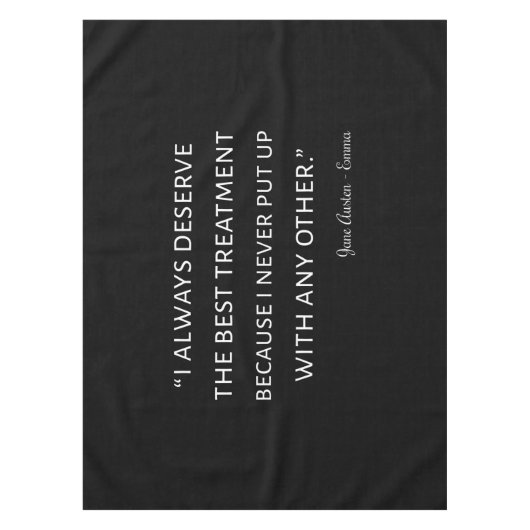 Emma by Jane Austen Quote II Tafelkleed (Voorkant)