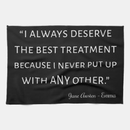 Emma by Jane Austen Quote II Theedoek