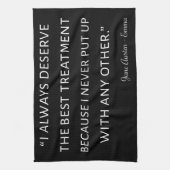 Emma by Jane Austen Quote II Theedoek (Verticaal)