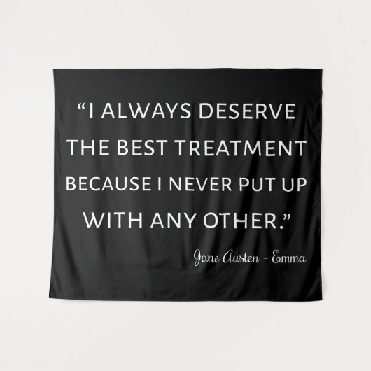 Emma by Jane Austen Quote II Wandkleed (Voorkant (horizontaal))