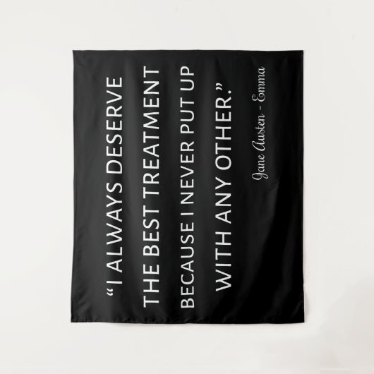 Emma by Jane Austen Quote II Wandkleed (Voorkant)