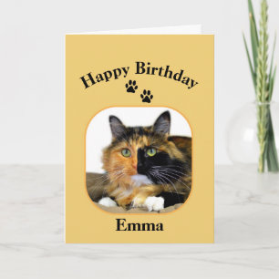 Emma Calico Cat Happy Birthday Kaart