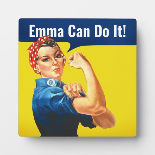 "EMMA Can Do", motivatie Rosie de Riveter, Fotoplaat (Voorkant)
