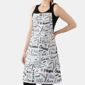 Emma Custom Name Zwart Wit Schort (Insitu)