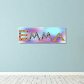EMMA Cute Girl's Name Abstract Print (Insitu (Houten vloer))
