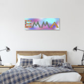 EMMA Cute Girl's Name Abstract Print (Insitu (Slaapkamer))