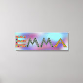 EMMA Cute Girl's Name Abstract Print (Voorkant)