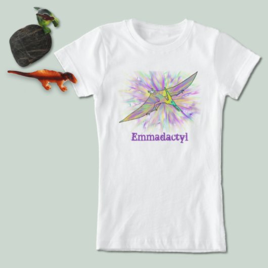 Emma dactyl Funny Colorful Pterodactyl Dinosaur T-shirt