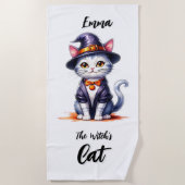 Emma de heks Halloweendag Strandlaken (Voorkant)