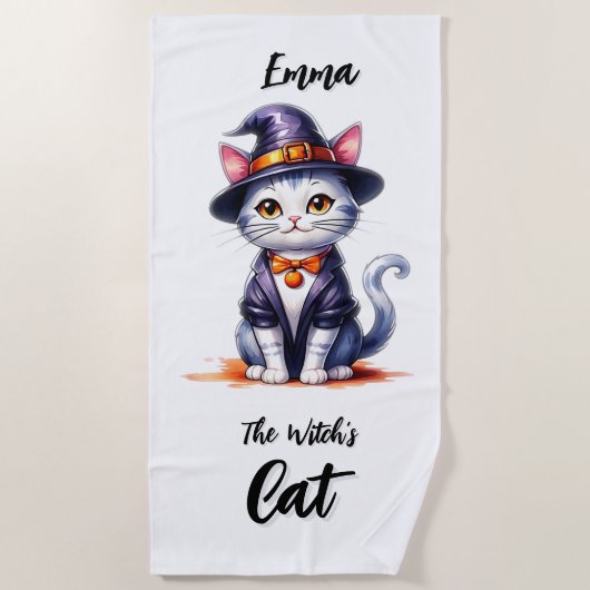 Emma de heks Halloweendag Strandlaken (Voorkant)