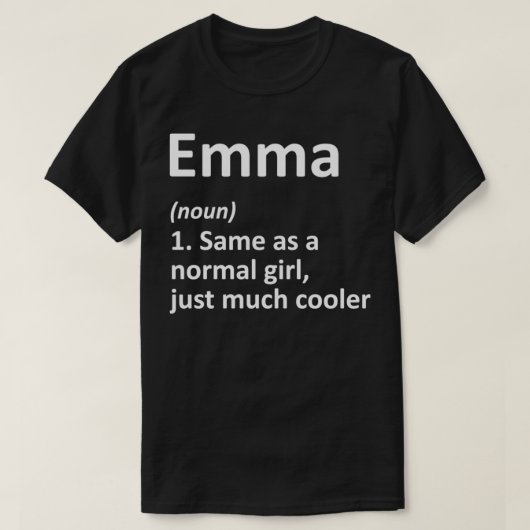 EMMA Definition Personal Name Funny Birthday G T-shirt (Design voorkant)
