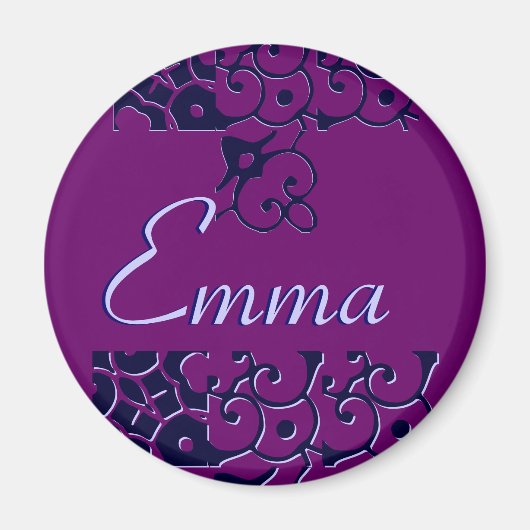 Emma Designer Name Magnet -  (Voorkant)