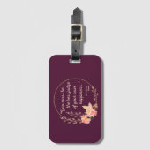 Emma door Jane Austen Quote I - Schuine stijl Bagagelabel (Voorkant (verticaal))