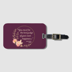 Emma door Jane Austen Quote I - Schuine stijl Bagagelabel