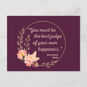 Emma door Jane Austen Quote I - Schuine stijl Briefkaart