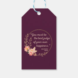 Emma door Jane Austen Quote I - Schuine stijl Cadeaulabel