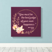 Emma door Jane Austen Quote I - Schuine stijl Canvas Afdruk (Insitu (Houten vloer))