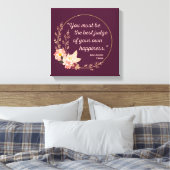 Emma door Jane Austen Quote I - Schuine stijl Canvas Afdruk (Insitu (Slaapkamer))