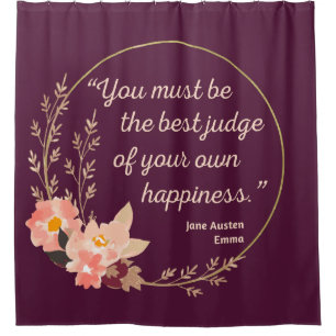 Emma door Jane Austen Quote I - Schuine stijl Douchegordijn