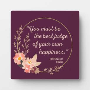 Emma door Jane Austen Quote I - Schuine stijl Fotoplaat