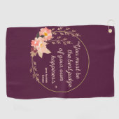 Emma door Jane Austen Quote I - Schuine stijl Golfhanddoek (Horizontaal)