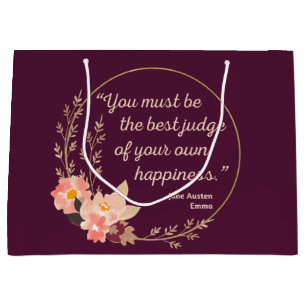 Emma door Jane Austen Quote I - Schuine stijl Groot Cadeauzakje