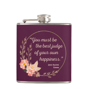 Emma door Jane Austen Quote I - Schuine stijl Heupfles