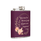 Emma door Jane Austen Quote I - Schuine stijl Heupfles (Rechts)