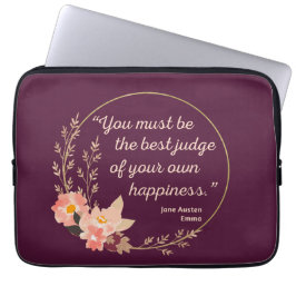 Emma door Jane Austen Quote I - Schuine stijl Laptop Sleeve